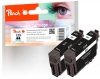 Peach Twin Pack Cartuccia d'inchiostro nero, compatibile con  Epson T2981, No. 29 bk*2, C13T29814010*2