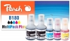 Peach Spar Pack Plus Tintenpatronen, kompatibel zu  Brother BTD180